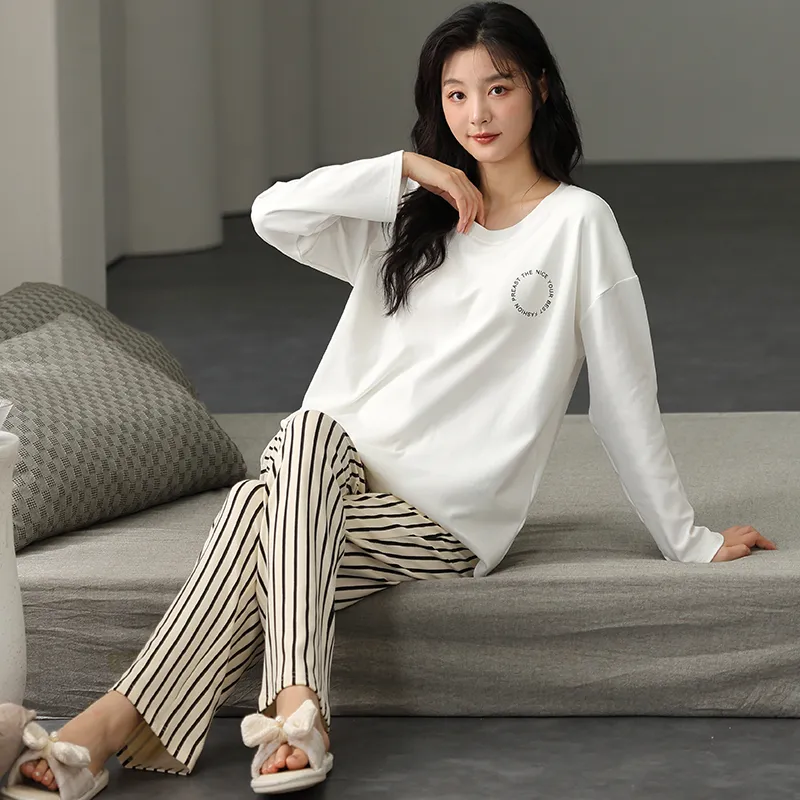 Floating Light Islands Pajama Set Women's Box White-3