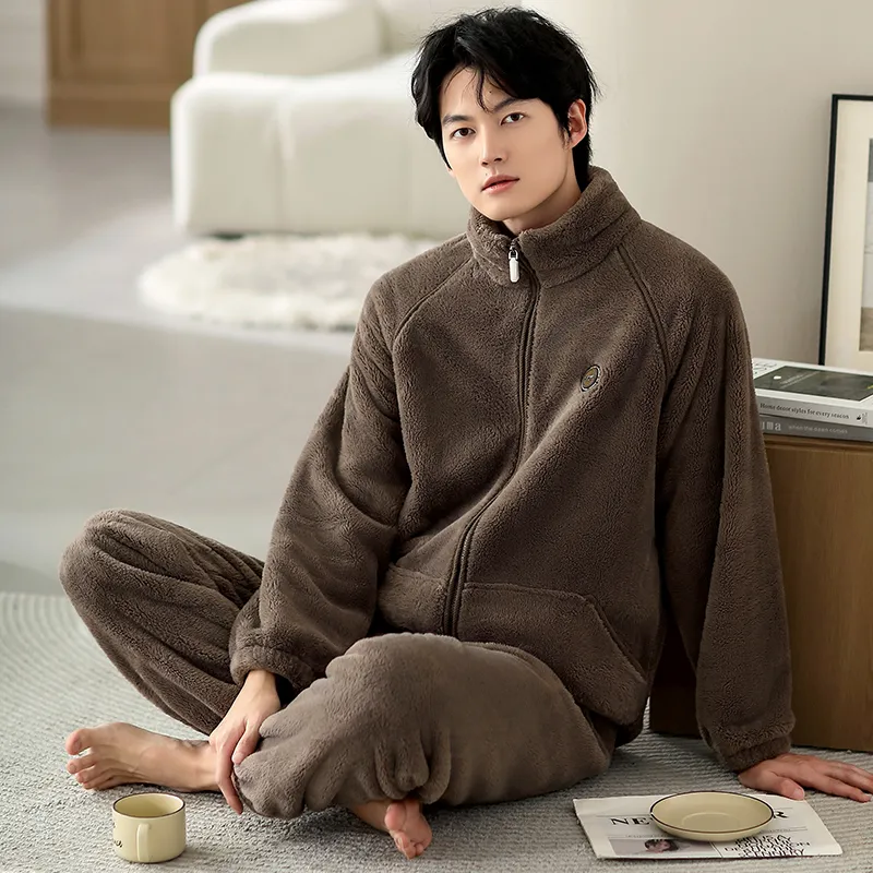 Floating Light Islands Pajama Set Shopping Bag Men's Umber-5