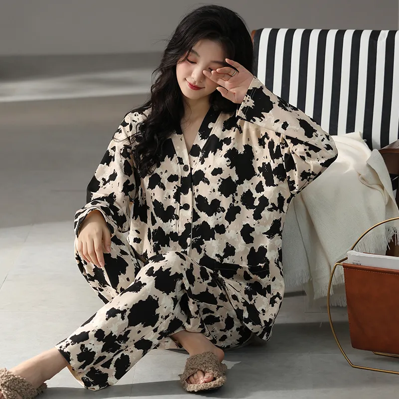 Floating Light Islands Pajama Set Women's Box Apricot-2