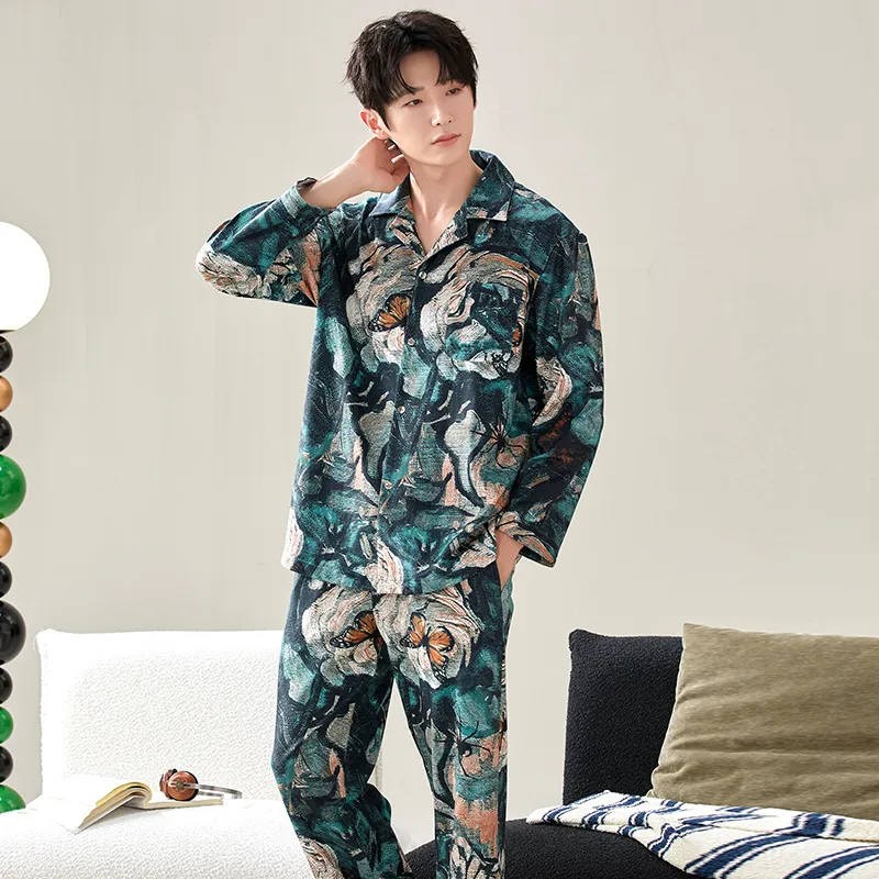 Floating Light Islands Pajama Set Men's-1