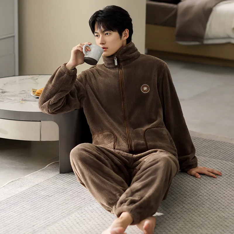 Floating Light Islands Pajama Set Shopping Bag Men's Umber-1