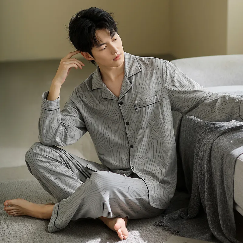 Floating Light Islands Pajama Set Men's-6
