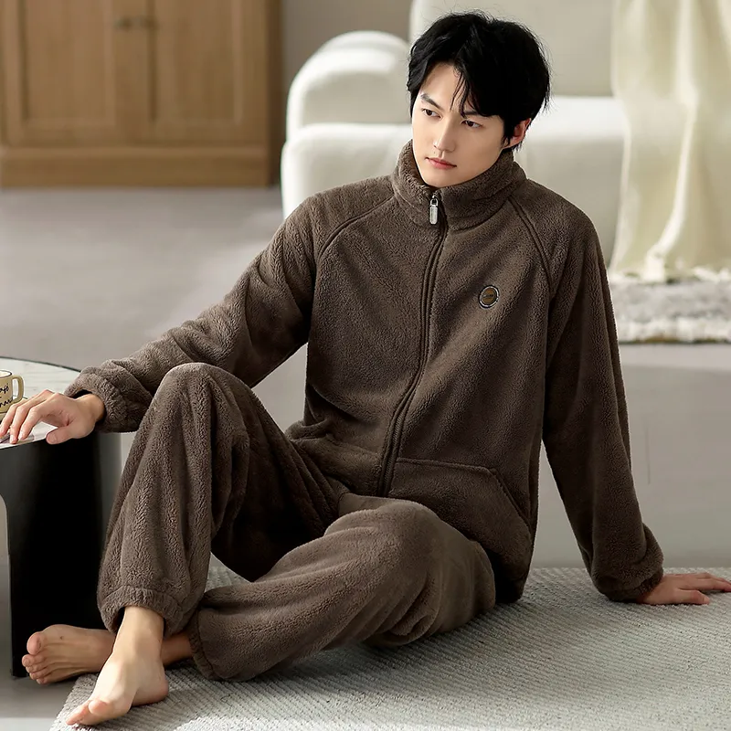 Floating Light Islands Pajama Set Shopping Bag Men's Umber-4