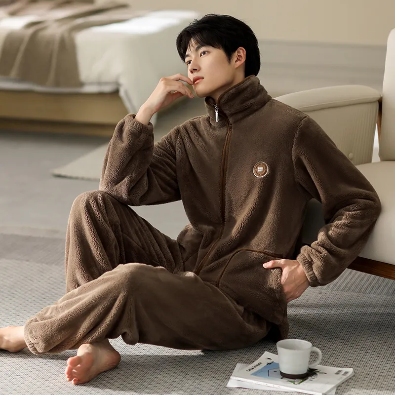 Floating Light Islands Pajama Set Shopping Bag Men's Umber-5