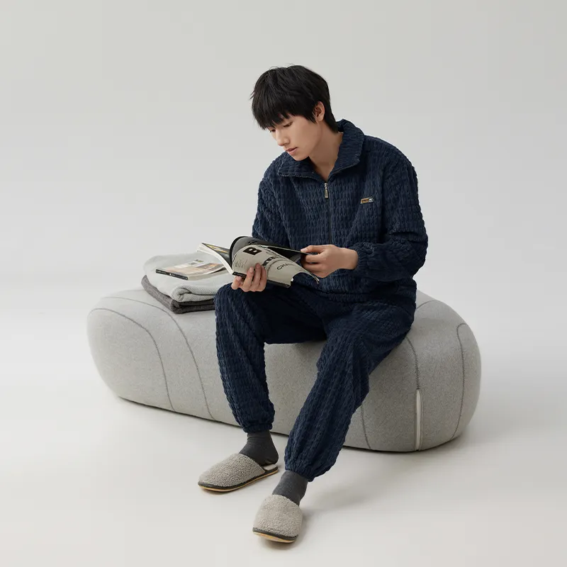 Floating light islands Men Pajama Sets-2