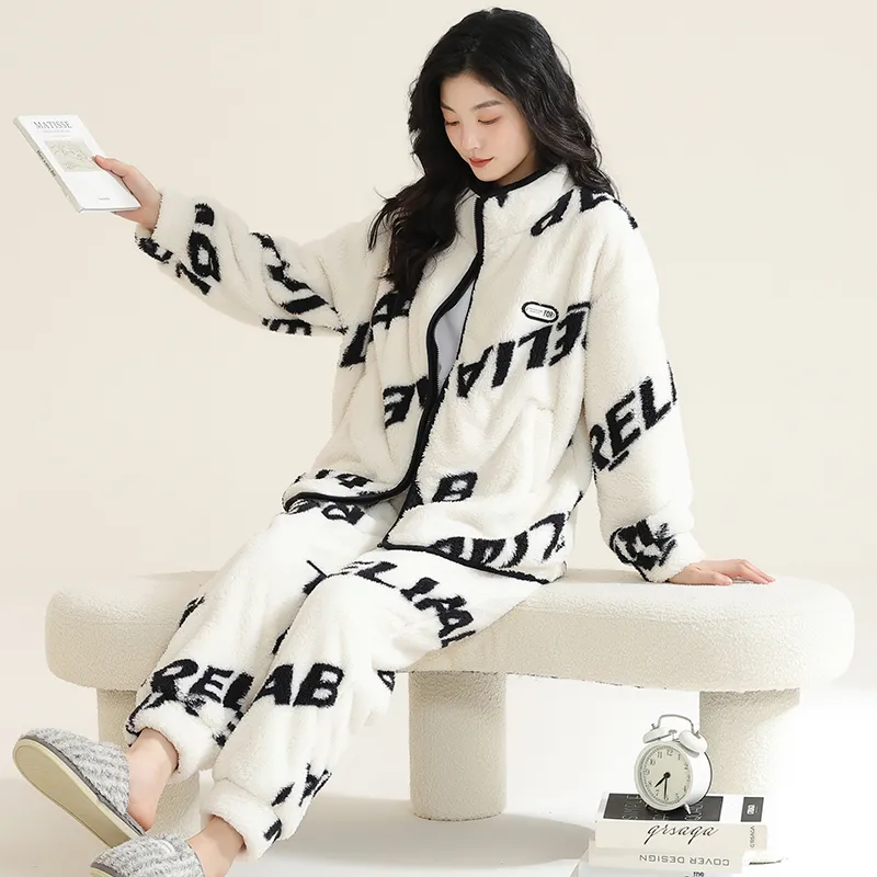 Floating light islands Women's Pajama Sets-7