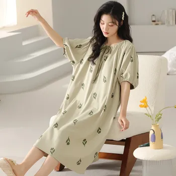 Floating Light Islands Nightgown Women's Gift Box Set Light Green