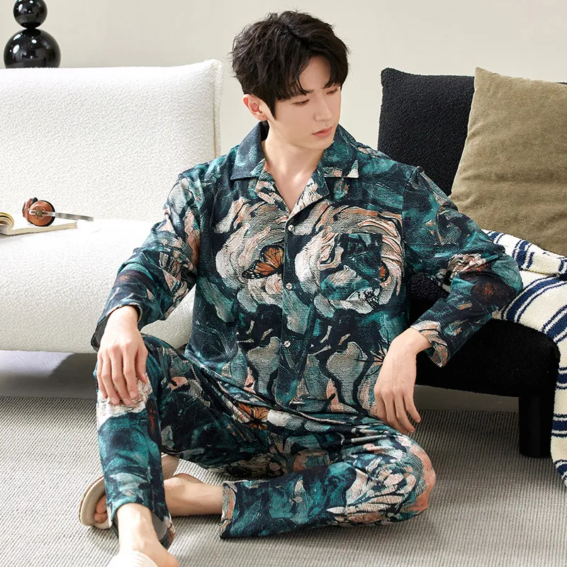 Floating Light Islands Pajama Set Men's-3