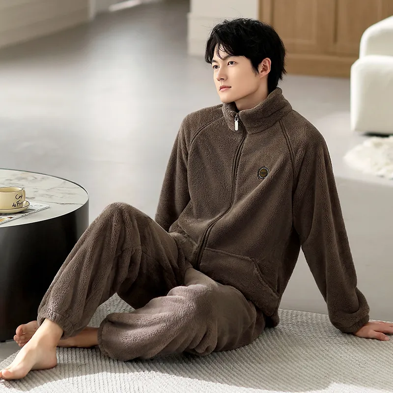 Floating Light Islands Pajama Set Shopping Bag Men's Umber-2
