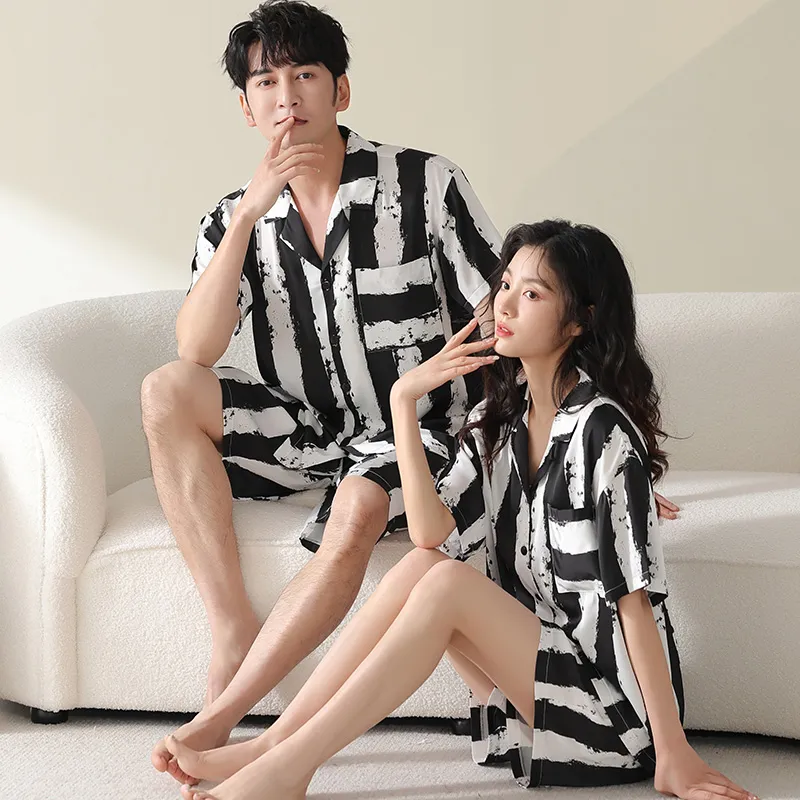 Floating Light Islands Pajama Set Unisex Gift Box Set Black-7