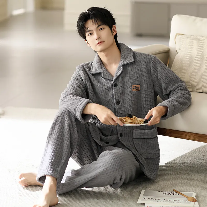 Floating Light Islands Pajama Set Men's-5