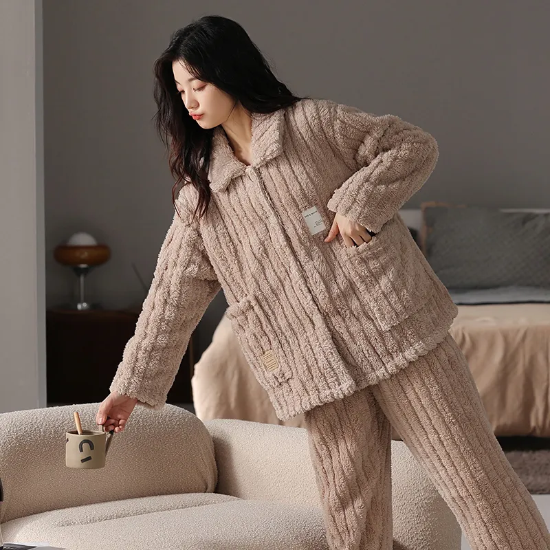 Floating light islands Women's Pajama Sets-5
