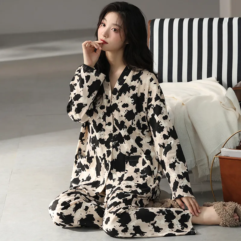 Floating Light Islands Pajama Set Women's Box Apricot-6