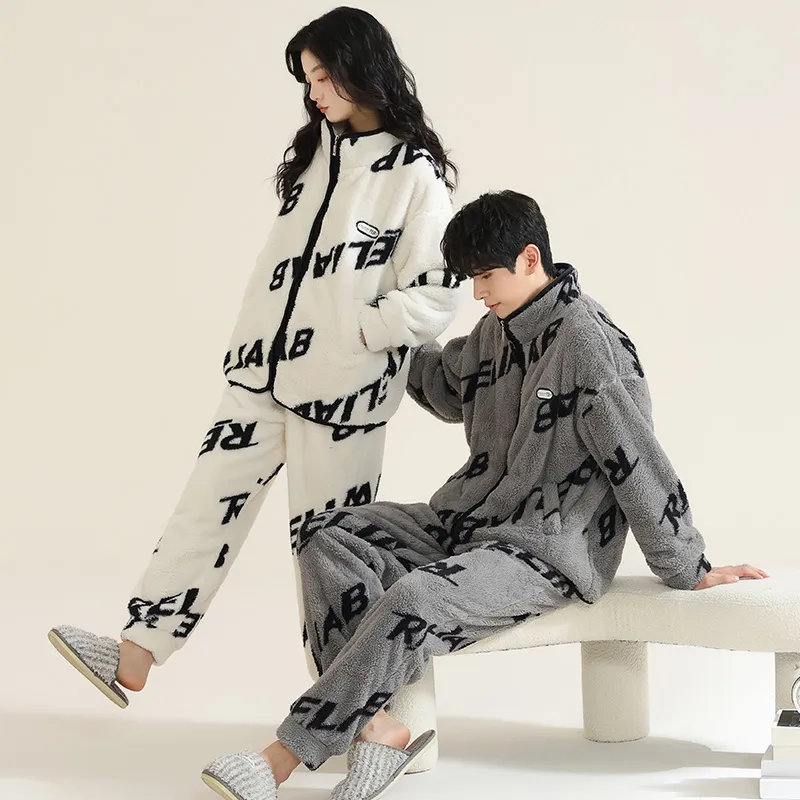Floating light islands Unisex Pajama Sets-6