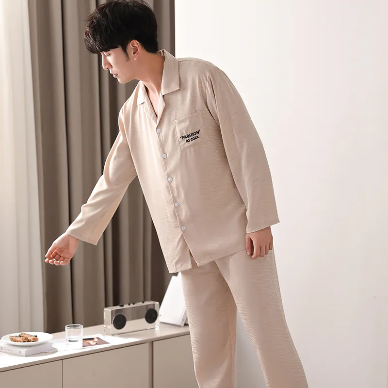 Floating Light Islands Pajama Set Men's Set Of 1 Beige-2