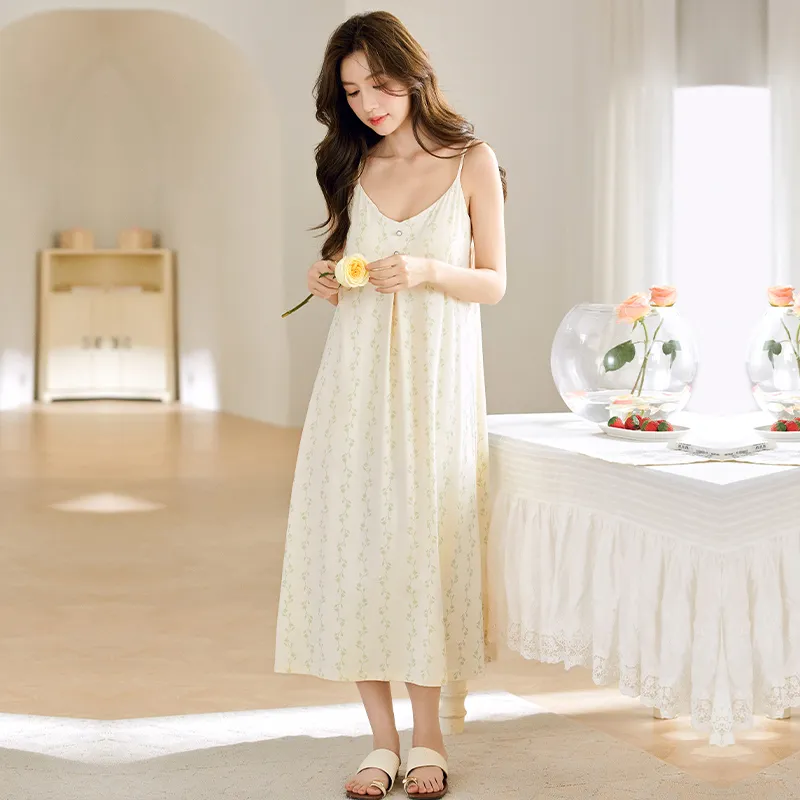 Floating Light Islands Nightgown Women's-5