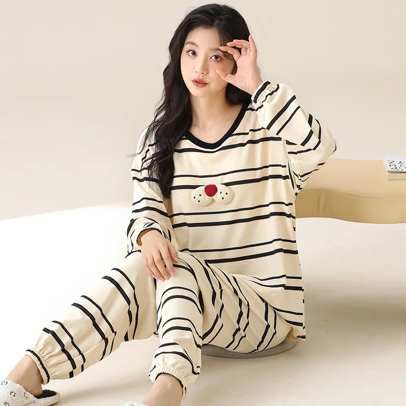 Floating Light Islands Pajama Set Women's Gift Box Set Apricot-2