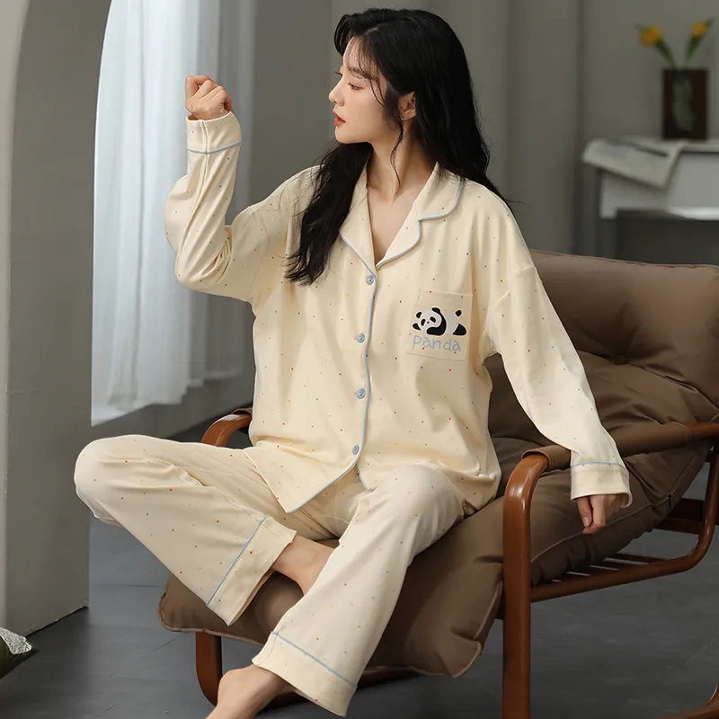 Floating Light Islands Pajama Set Women's Gift Box Set Ecru-1