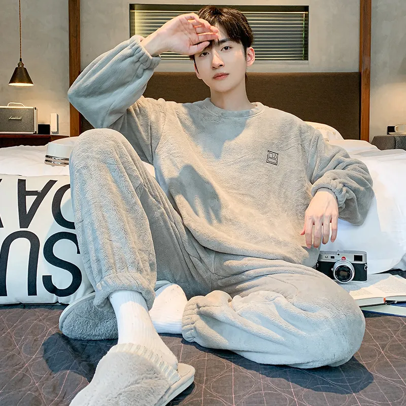 Floating Light Islands Pajama Set Men's Shopping Bag Gray-4