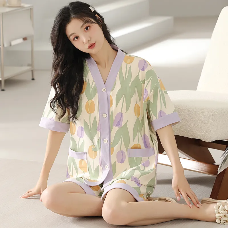 Floating Light Islands Pajama Set Women's Box Multicolor-6