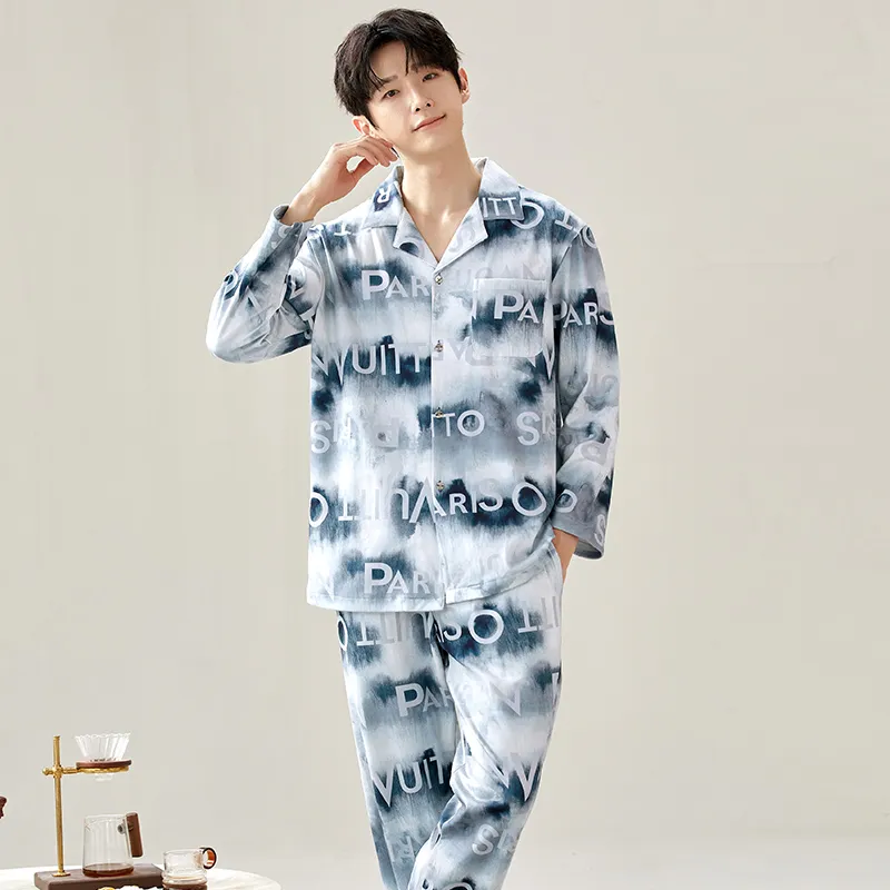 Floating Light Islands Pajama Set Men's-1