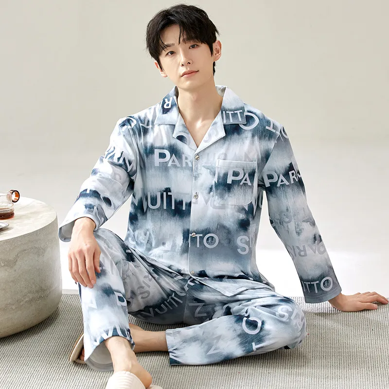 Floating Light Islands Pajama Set Men's-3