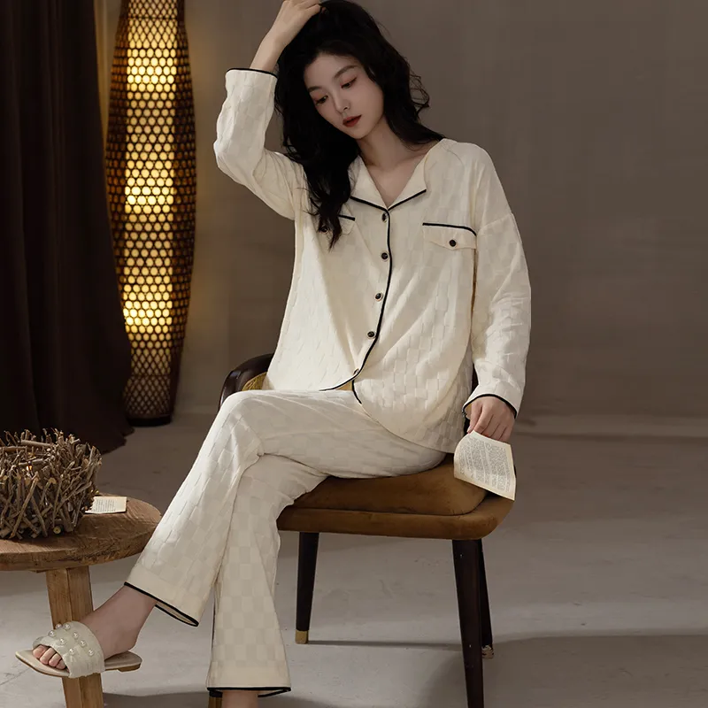 Floating Light Islands Pajama Set Women's Box Ecru-2