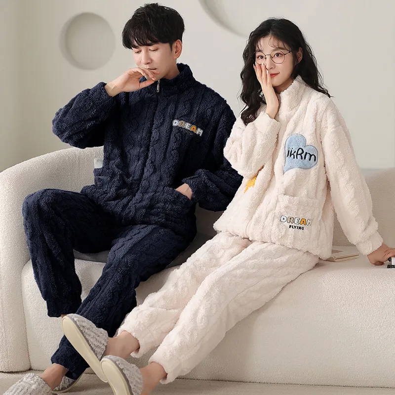 Floating light islands Unisex Pajama Sets-5