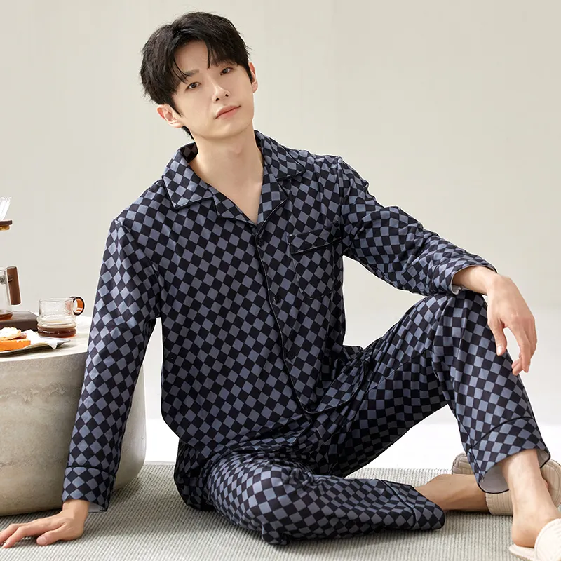 Floating Light Islands Pajama Set Men's-5