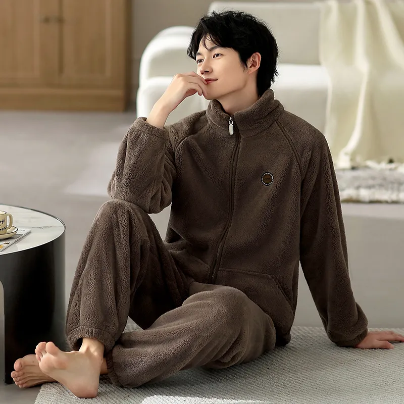 Floating Light Islands Pajama Set Shopping Bag Men's Umber-3