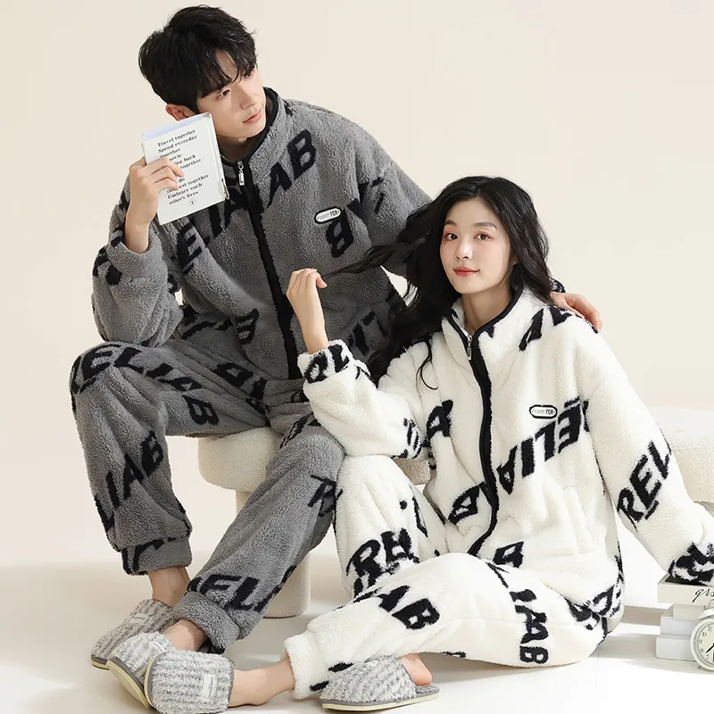 Floating light islands Unisex Pajama Sets-4
