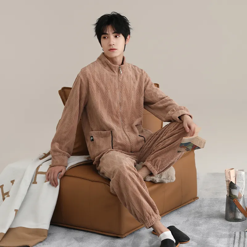 Floating light islands Men Pajama Sets-2