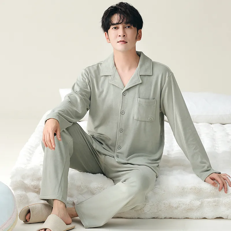 Floating Light Islands Pajama Set Men's Shopping Bag Light Gray-1