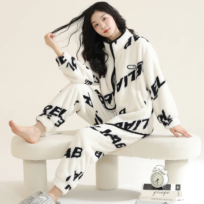 Floating light islands Women's Pajama Sets-2