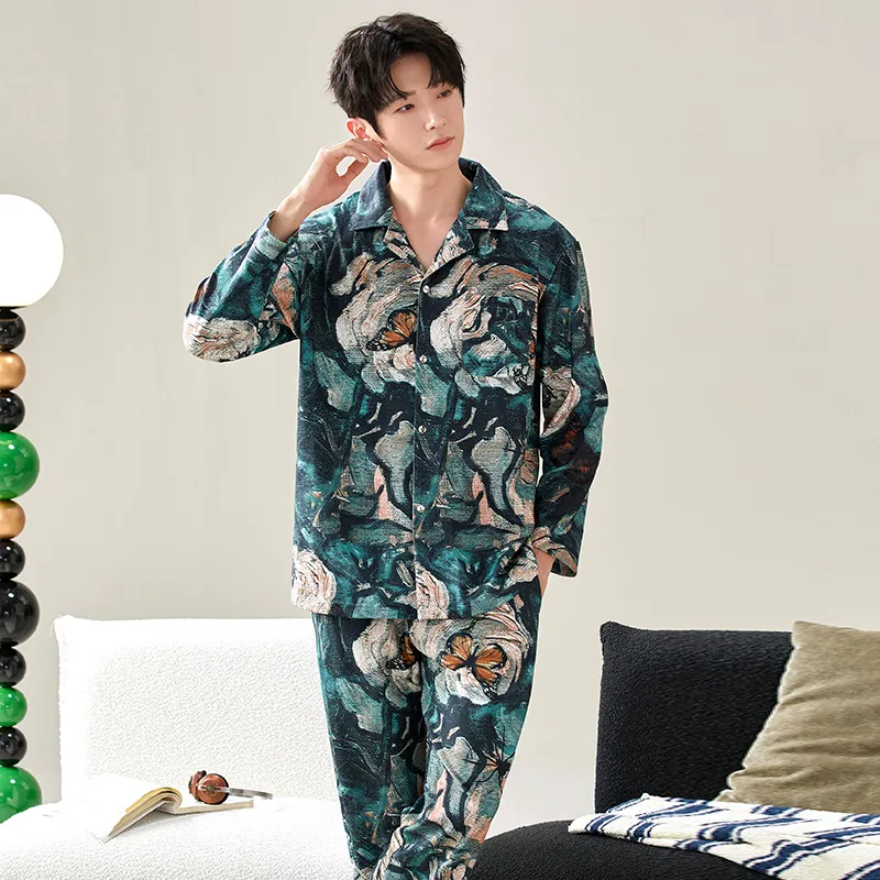 Floating Light Islands Pajama Set Men's-2