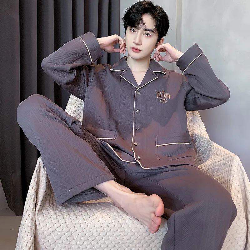 Floating Light Islands Pajama Set Men's Shopping Bag Purple-5