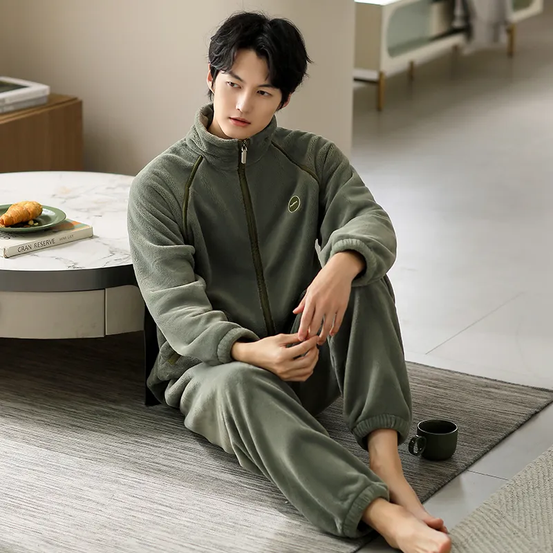 Floating Light Islands Pajama Set Shopping Bag Men's Light Green-1