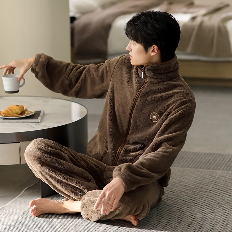 Floating Light Islands Pajama Set Shopping Bag Men's Umber-2