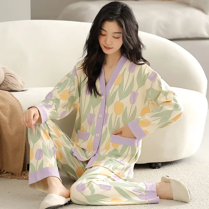 Floating Light Islands Pajama Set Women's Box Ecru-2