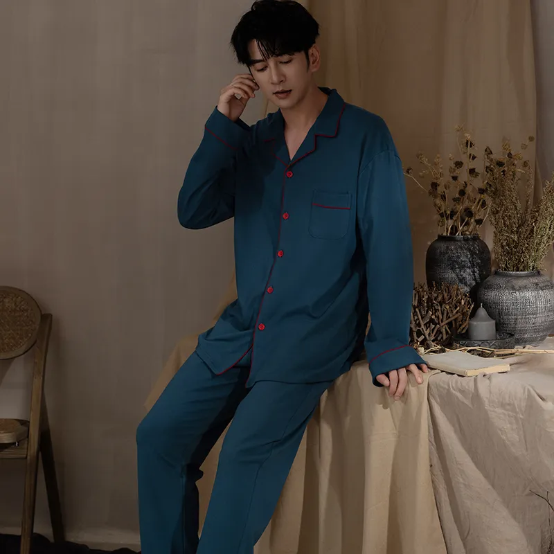 Floating Light Islands Pajama Set Men's Box Blue-7