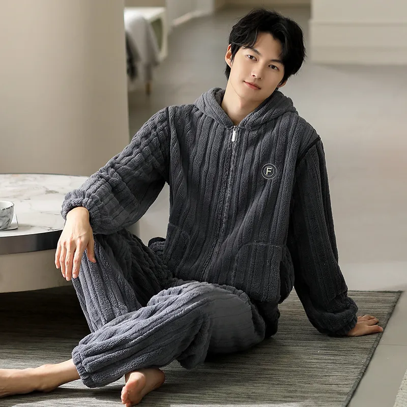 Floating Light Islands Pajama Set Shopping Bag Men's Light Blue-2