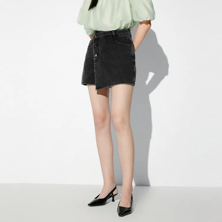 PEACEBIRD Denim Shorts Women's-8