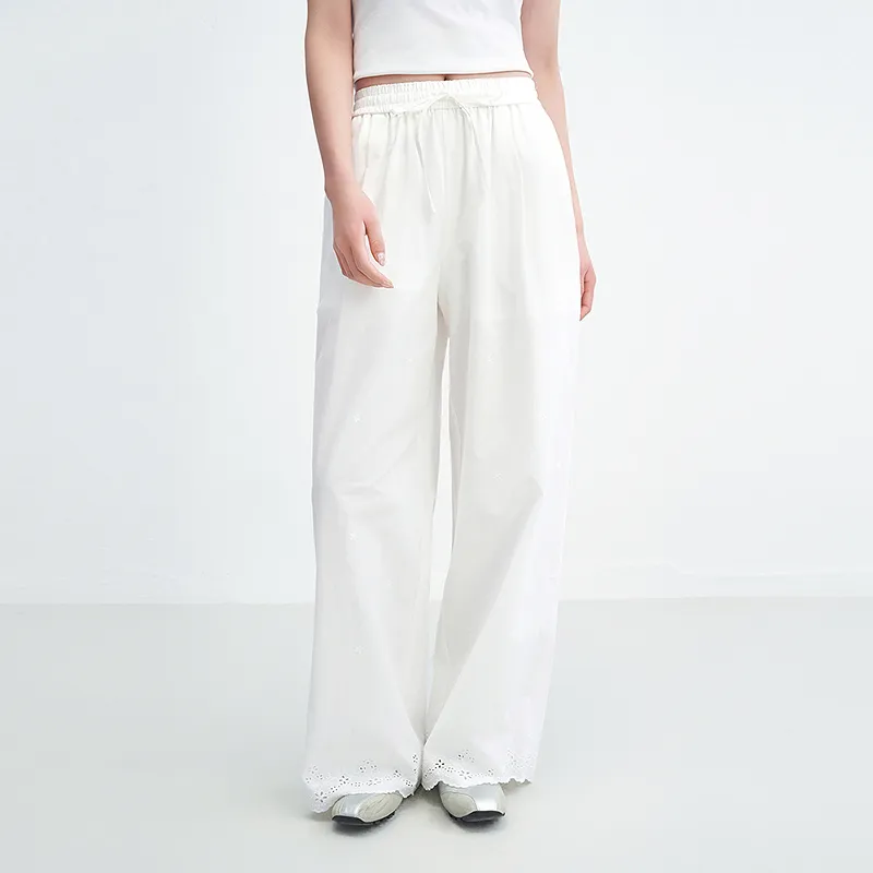 LEDIN Casual Pants Women's White-2