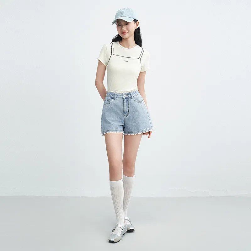 LEDIN Denim Shorts Women's-19