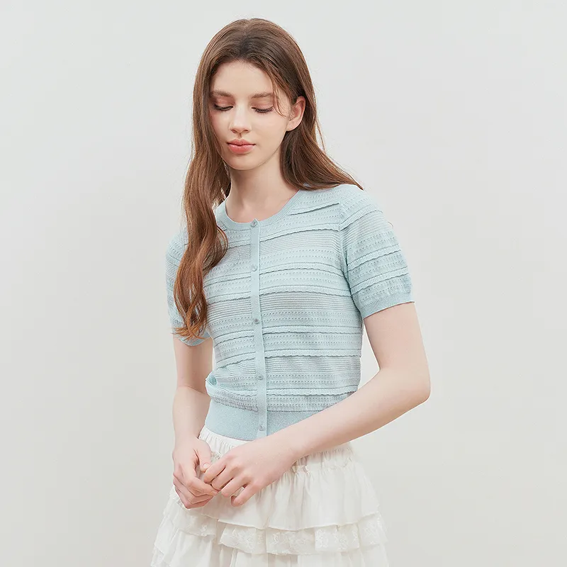 LEDIN Knitwear Women's Blue In Stock-4