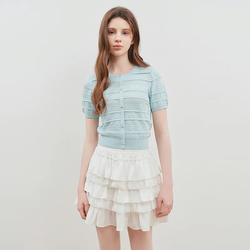 LEDIN Knitwear Women's Blue In Stock-2