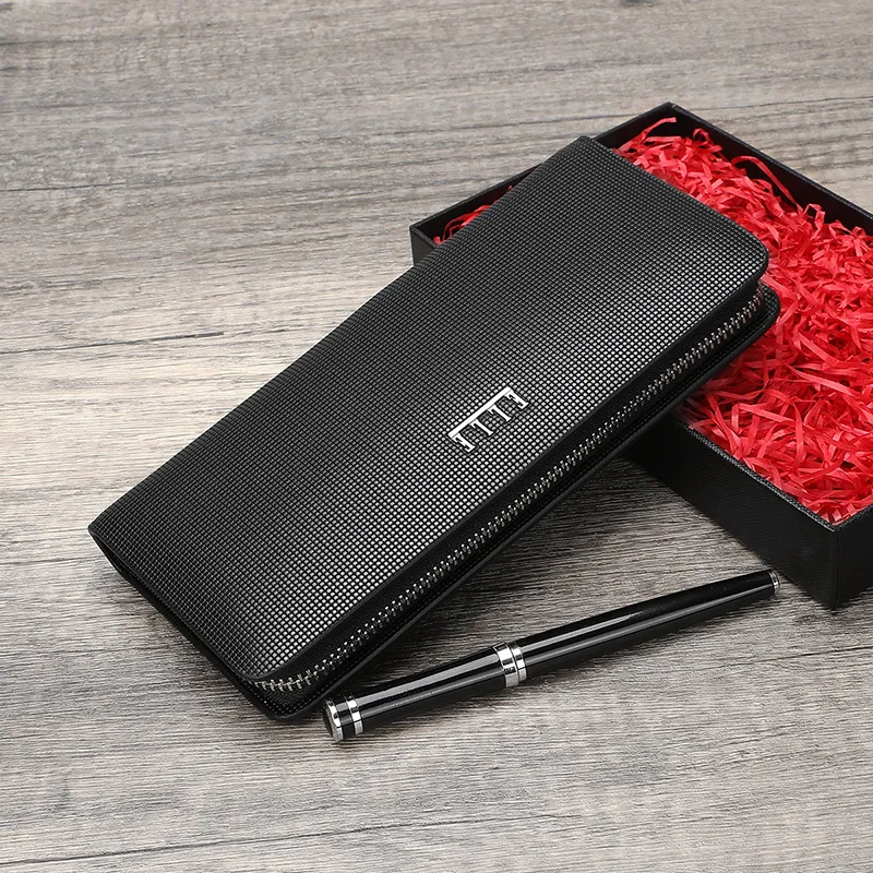 ELLE HOMME Cow Leather Handheld Bag Clutch Regular Men's Black-2