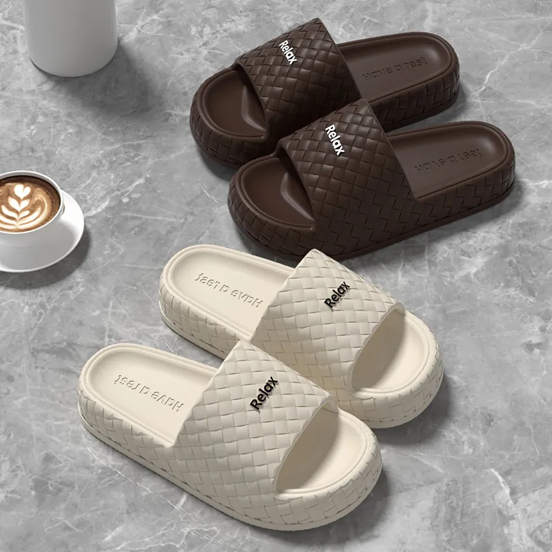 Lighthearted Classic Style Fashionable Check, Non Slip EVA Home Sole, Like Slippers-7