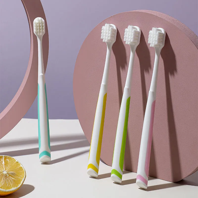XIAONIULIXIANJI Four-Pack Supermarket Same Style Toothbrush Adults Soft Bristles Shrink Wrap Card Toothbrush-3