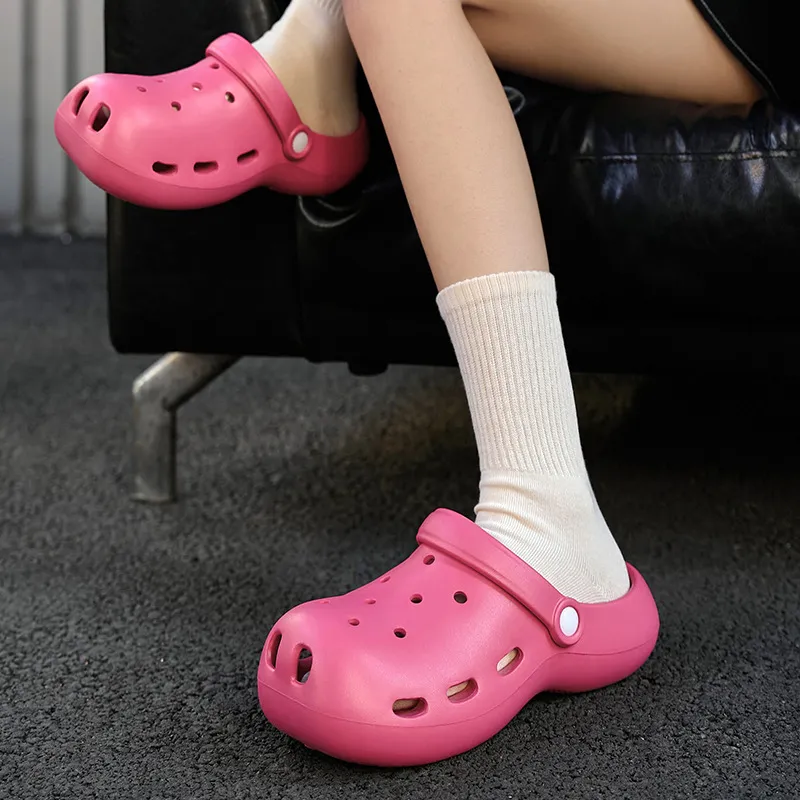 Lymia Closed Toe Clogs With Platform Soft And Springy EVA Slippers Summer Breathable Slip Resistant Odor Resistant-6